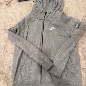 Nike Women's Heather Gray Full-Zip Hoodie